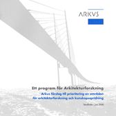 Ett program för Arkitekturforskning