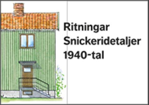E-BOK Ritningar Snickeridetaljer 1940-tal