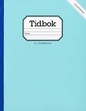 Tidbok blå. Självkopierande. 50 blanketter