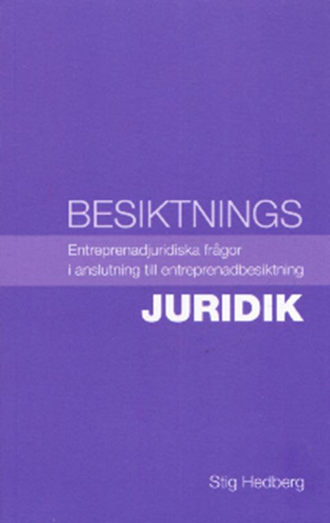 E-BOK Besiktningsjuridik