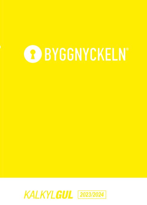 Byggnyckeln Kalkyl Gul 2023/2024
