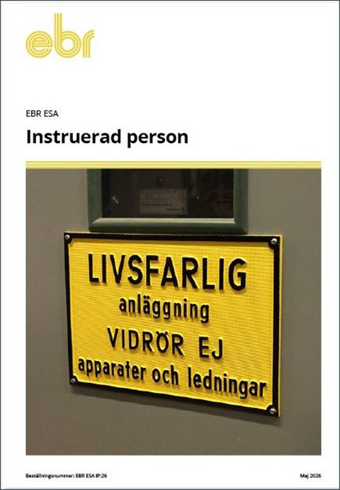 EBR ESA Instruerad person. IP:26