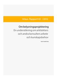 E-BOK Om belysningsprojektering