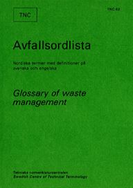 Avfallsordlista. TNC 62