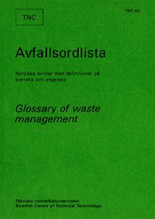 Avfallsordlista. TNC 62