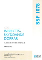 SSF 1078:1 Inbrottsskyddande dörrar