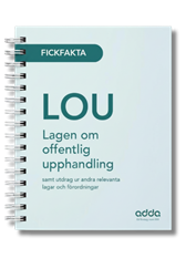 Fickfakta LOU Lagen om offentlig upphandling