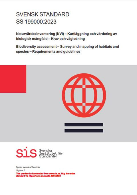 E-BOK SS 199000:2023 Naturvärdesinventering (NVI)