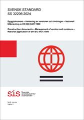 E-BOK SS 32206:2024 Byggdokument - Hantering av versioner och ändringar