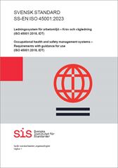E-BOK SS-EN ISO 45001:2023 Ledningssystem för arbetsmiljö