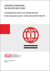 E-BOK SS-EN ISO 9001:2026 Ledningssystem för kvalitet
