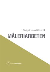 E-BOK Måleriarbeten. Särtryck ur AMA Hus 14