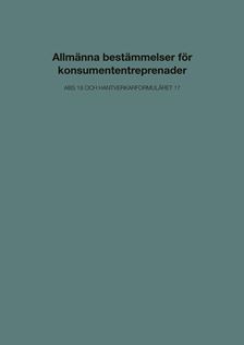E-BOK Allm best för konsumententrepr. ABS 18 o Hantvform 17