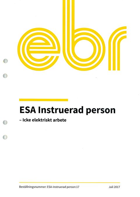 EBR ESA Instruerad person